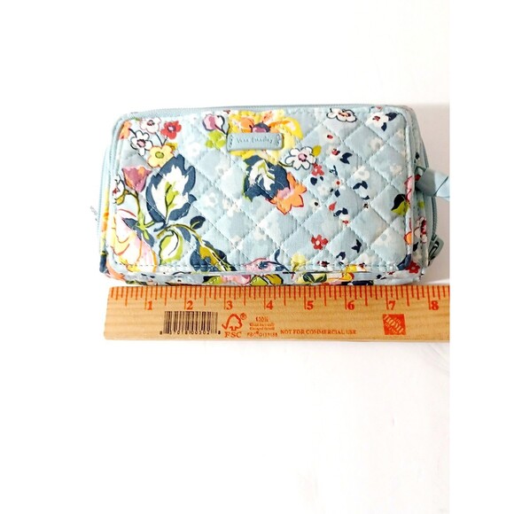 Vera Bradley RFID 3-in-one Wallet Wristlet Crossbody Bag Floating Garden - Picture 8 of 11